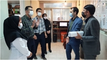 بازدید کارشناسان نظارت بر درمان دانشگاه علوم پزشکی شیراز از بیمارستان امام حسین(ع)